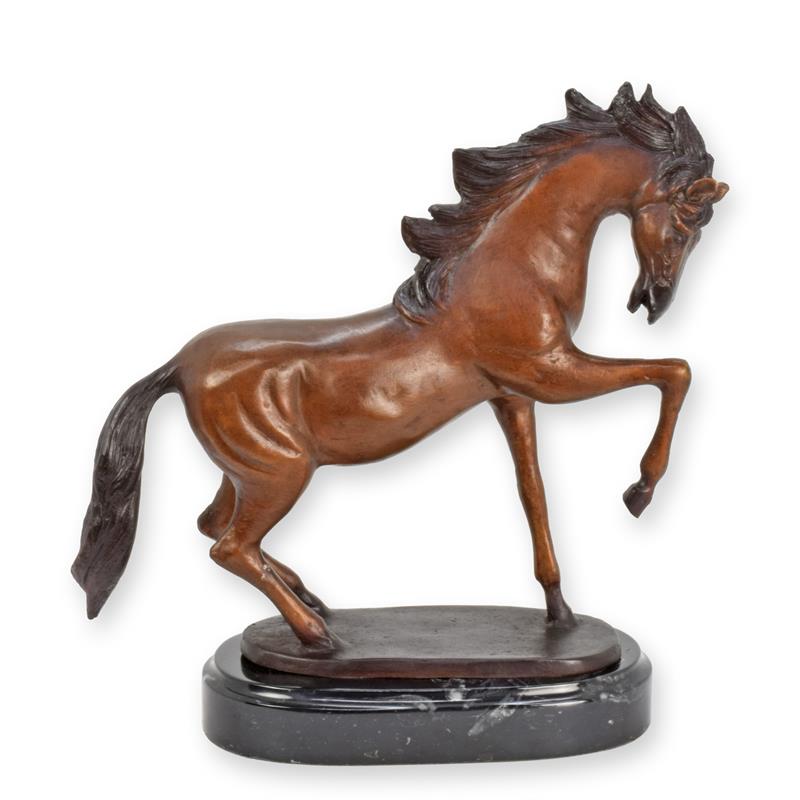Bronzeskulptur Bronzefigur Pferd