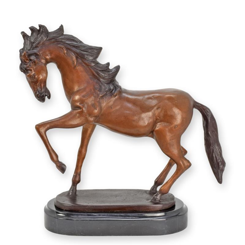 Bronzeskulptur Bronzefigur Pferd