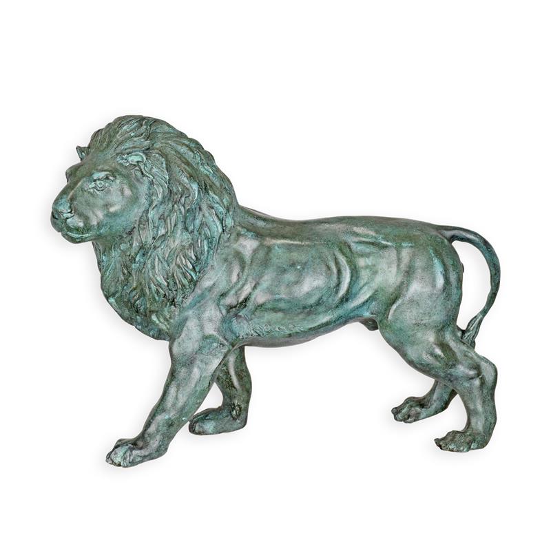Bronzeskulptur Bronzefigur Löwe