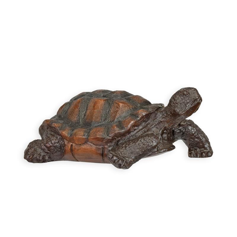 Bronzeskulptur Bronzefigur Schildkröte