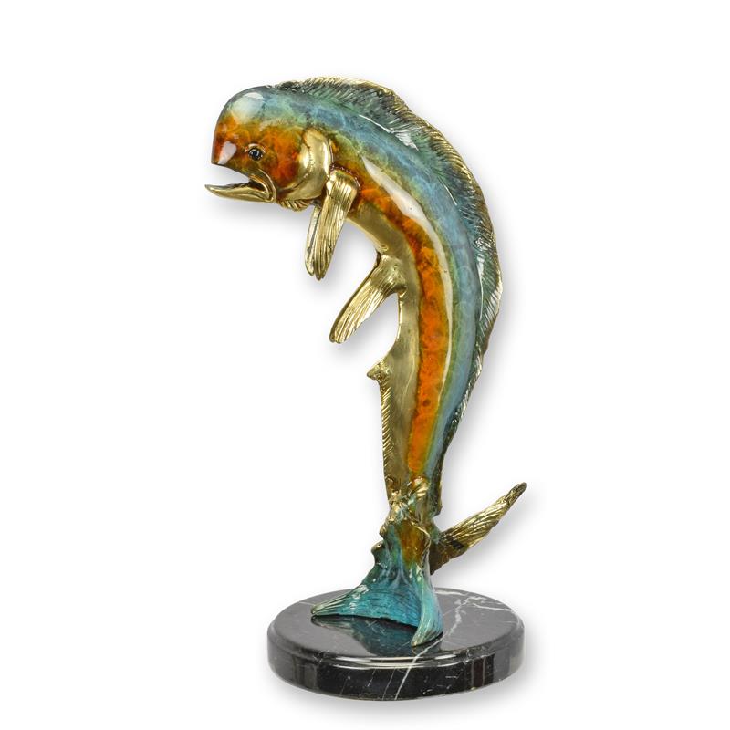 Bronzeskulptur Bronzefigur Dorado (Mahi-Mahi)