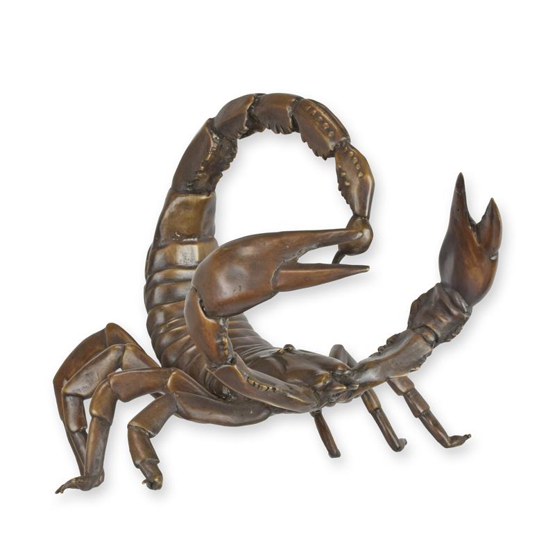 Bronzeskulptur Bronzefigur Skorpion