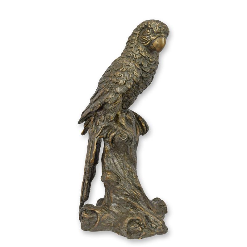 Bronzeskulptur Bronzefigur Ara