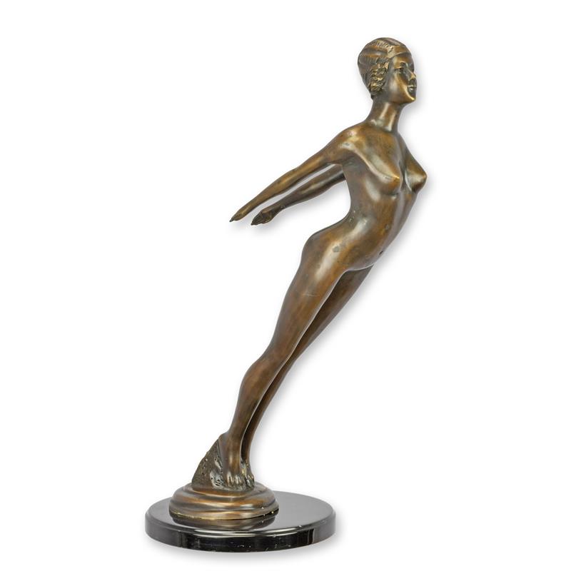 [LA-1817577] Bronzeskulptur Bronzefigur Weiblicher Akt