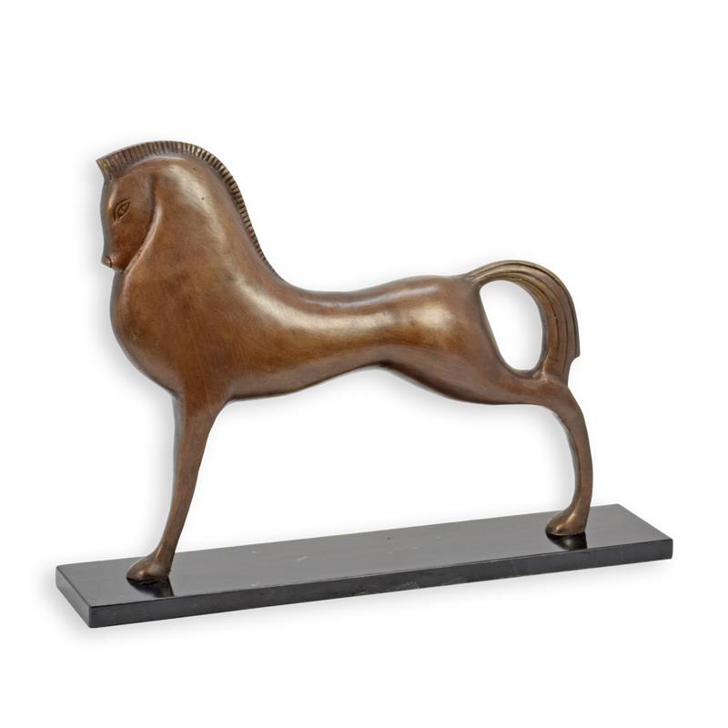 [LA-1817620] Bronzeskulptur Bronzefigur Hengst