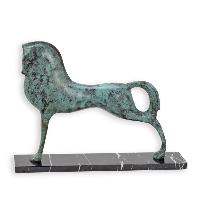 [LA-1817621] Bronzeskulptur Bronzefigur Hengst
