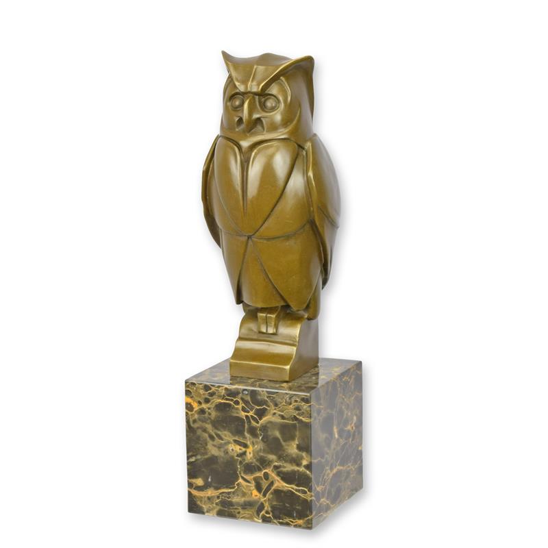 [LA-1817713] Bronzeskulptur Bronzefigur Eule