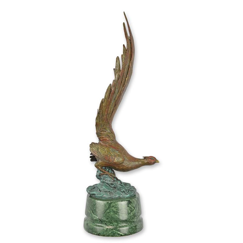 [LA-1817716] Bronzeskulptur Bronzefigur Fasan