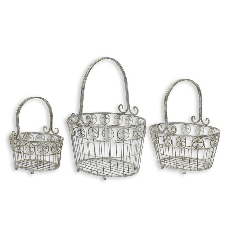 [LA-1817740] Korb Körbe Eisen 3er Set