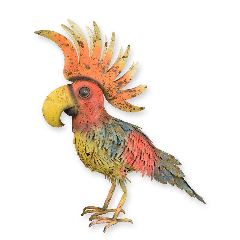 [LA-1817755] Figur Eisen Kakadu