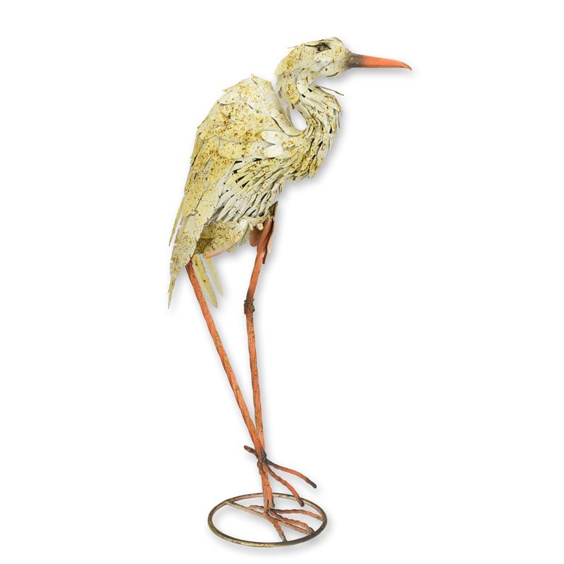 [LA-1817774] Figur Skulptur Reiher Eisen