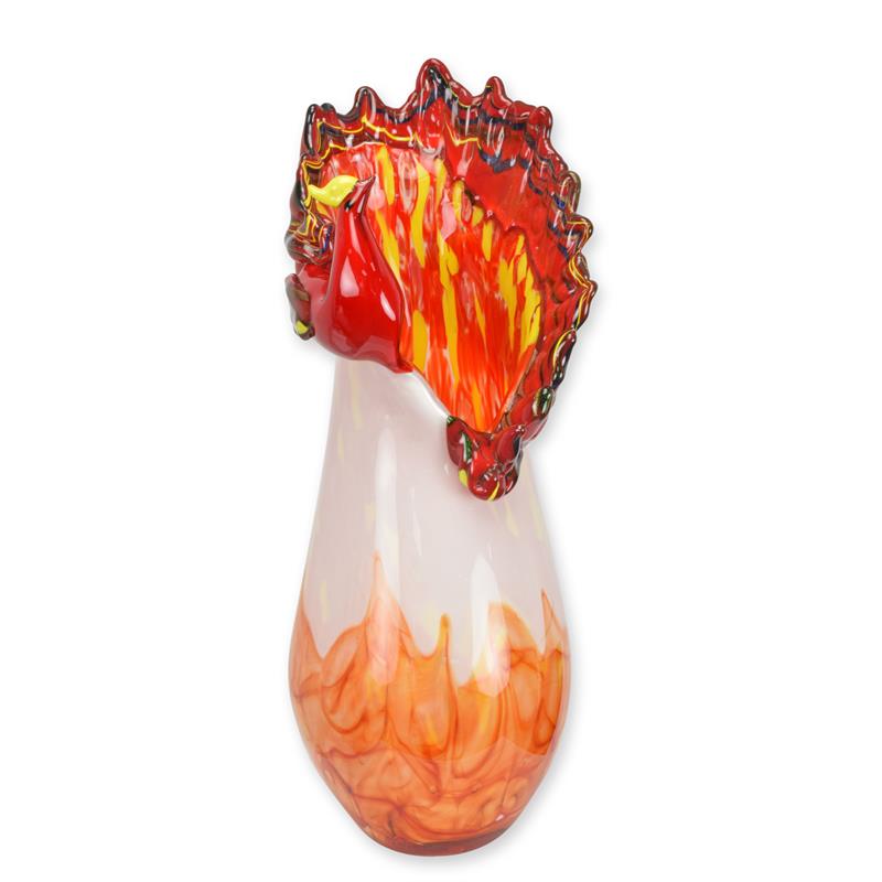 [LA-1817815] Vase Glas Murano-Stil Pfau