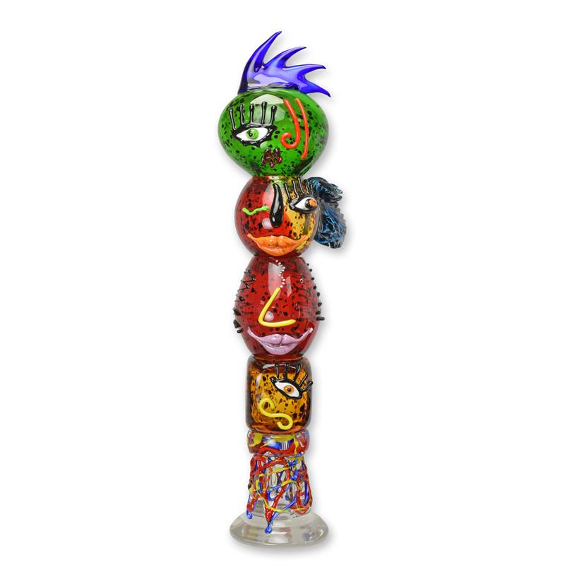 [LA-1817826] Figur Skulptur Totem Glas Murano-Stil