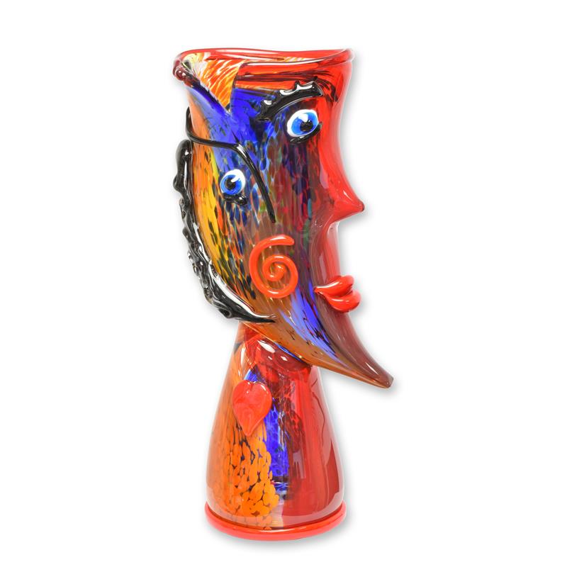 [LA-1817829] Vase Glas Murano-Stil Abstrakt