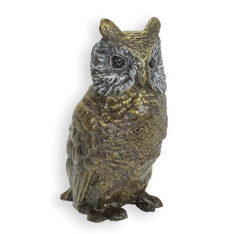 [LA-1817848] Bronzeskulptur Bronzefigur Eule
