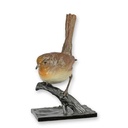 vianmo Bronzeskulptur Bronzefigur Rotkehlchen