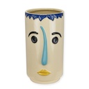 Vase Porzellan Abstraktes Gesicht