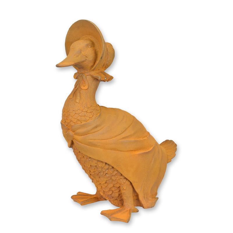 [LA-1818012] Figur Gusseisen Rostoptik Mutter Gans
