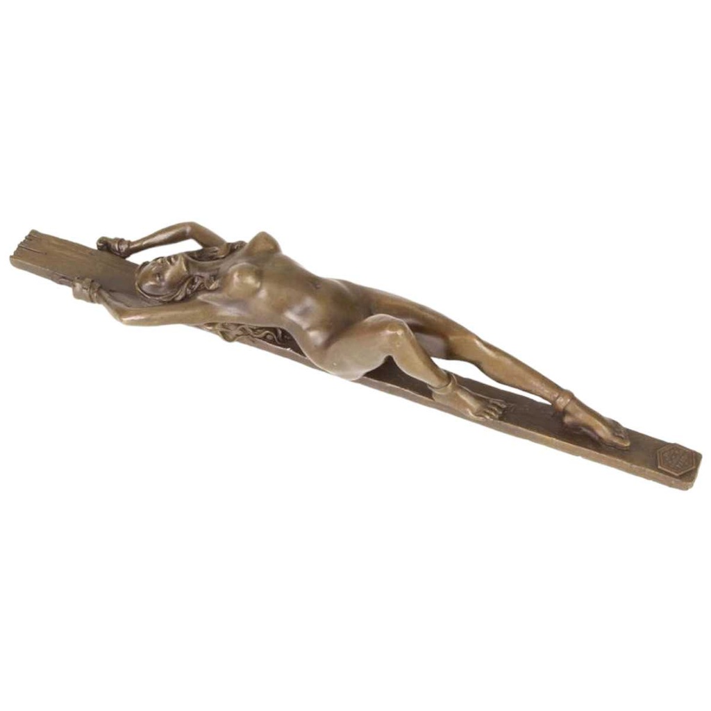 [LA-39227] Briefbeschwerer Bronzeskulptur Bronzefigur Erotik Akt