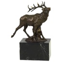 vianmo Bronzeskulptur Bronzefigur Rothirsch