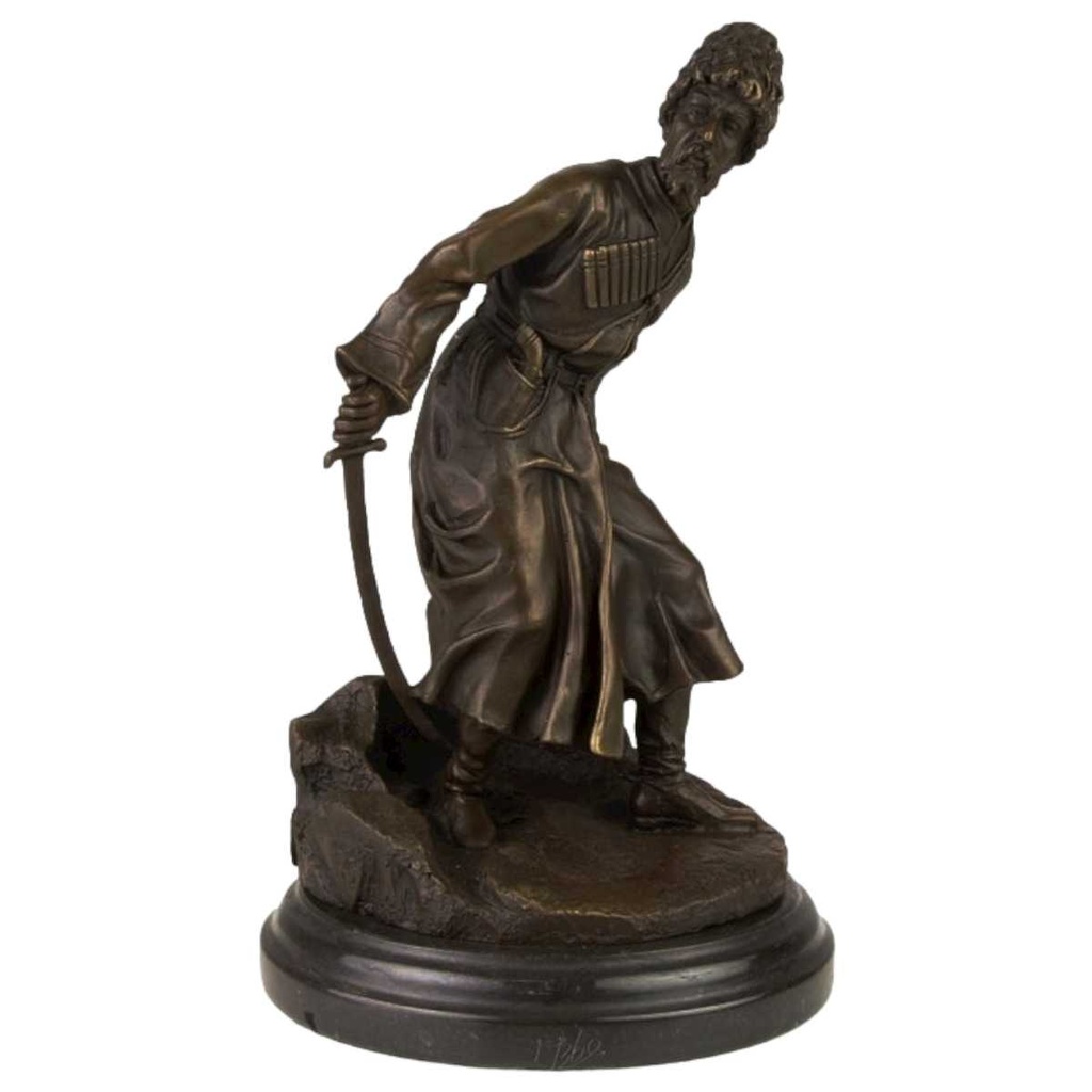 Bronzeskulptur Bronzefigur Russischer Soldat