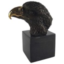 Bronzeskulptur Bronzefigur Vogel Adlerkopf Klein Art-Deco-Stil