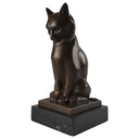 Bronzeskulptur Bronzefigur Katze Kater