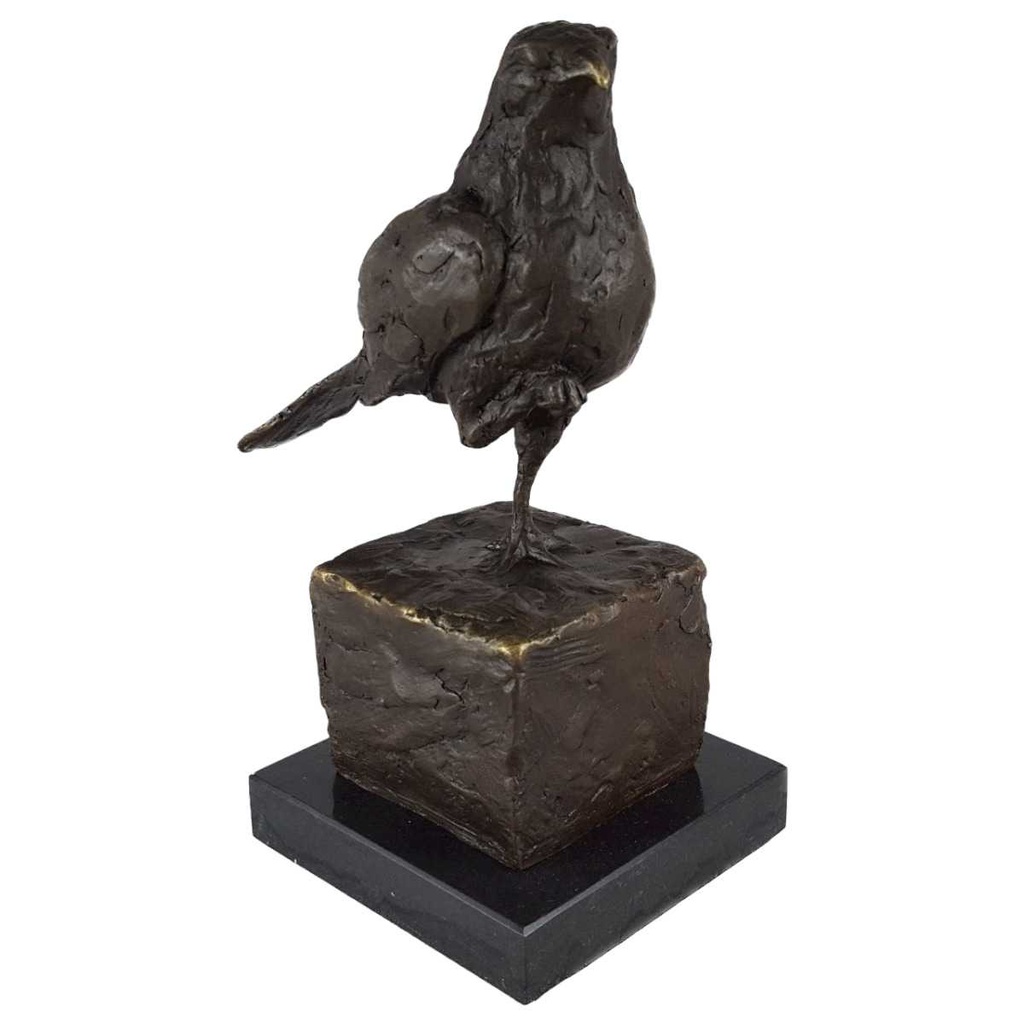 [LA-39264] Bronzeskulptur Bronzefigur Vogel
