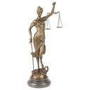Bronzeskulptur Bronzefigur Justitia Richterin Recht Anwalt Schwert Waage #39288
