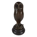 Bronzeskulptur Bronzefigur Vogel Uhu Eule