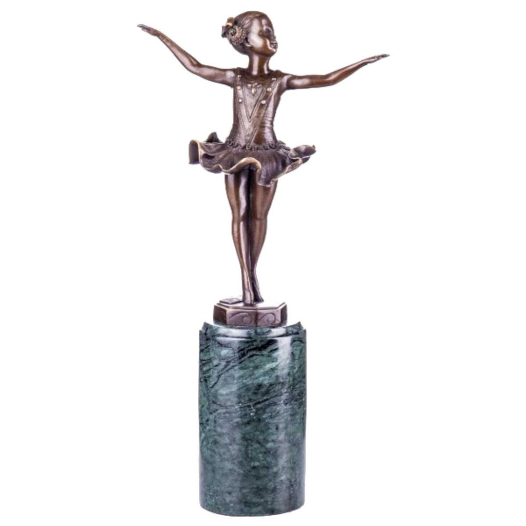 [LA-39316] Bronzeskulptur Bronzefigur Ballerina Balletttänzerin