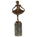 Bronzeskulptur Bronzefigur Namens Lieselotte Mädchen Kleine Tänzerin