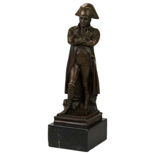 [LA-39325] vianmo Bronzeskulptur Bronzefigur Uniform Stehender Napoleon Bonaparte