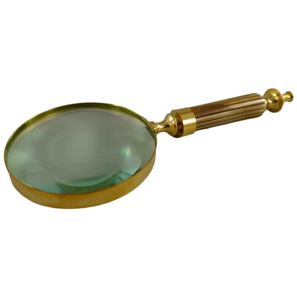 [LA-39784] Leselupe Handlupe Vergrößerungsglas Messing