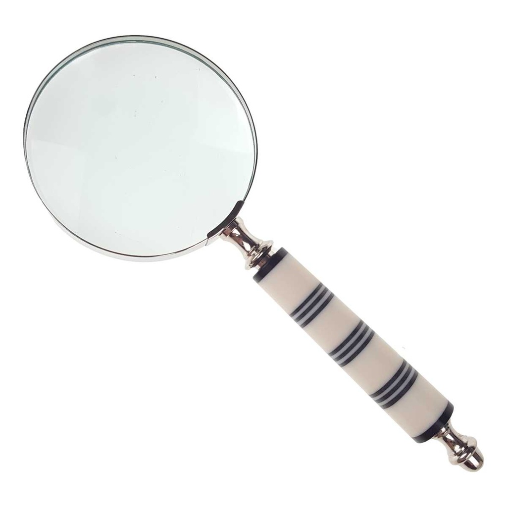 [LA-39797] Leselupe Handlupe Vergrößerungsglas vernickelt #39797