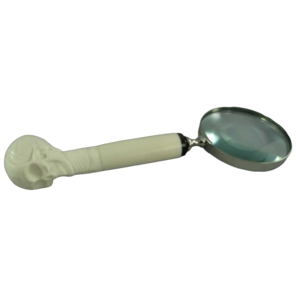 [LA-39805] Leselupe Handlupe Vergrößerungsglas vernickelt #39805