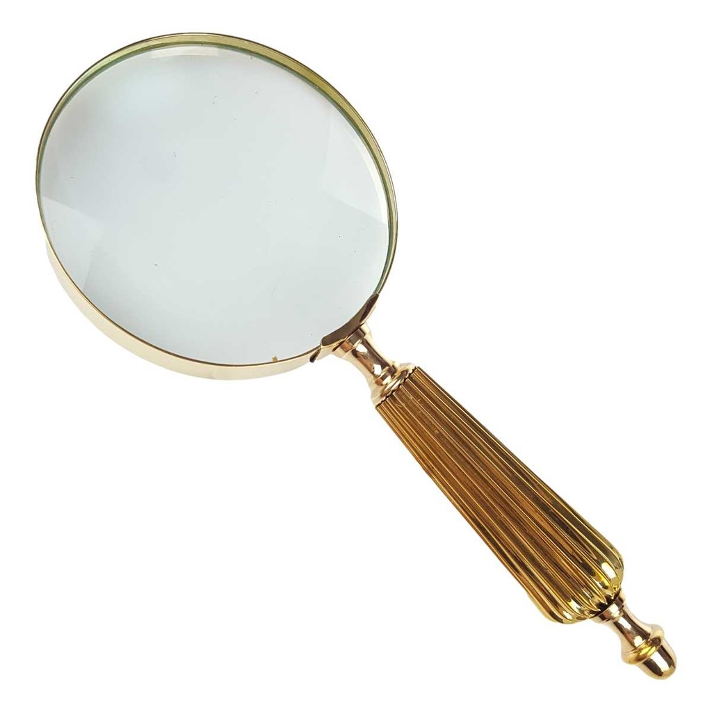 [LA-39817] Leselupe Handlupe Vergrößerungsglas Messing #39817