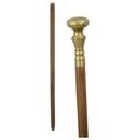Gehstock Wanderstock Spazierstock Flanierstock Messing Holz brüniert #40024