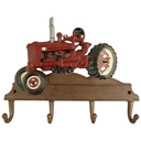 Garderobenhaken Kleiderhaken Wandhaken Rot Eisen 35x28 Cm