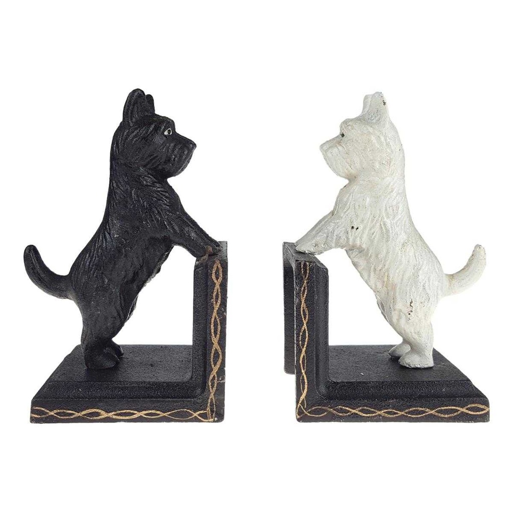 [LA-41013] Buchstütze Skulptur Figur Gusseisen Malteser 2er Set