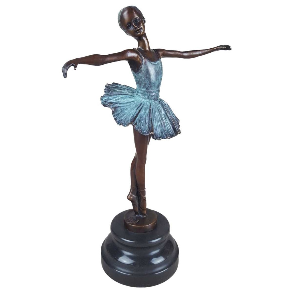[LA-43233] Bronzeskulptur Bronzefigur Ballerina Balletttänzerin #43233