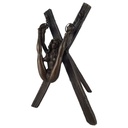 Bronzeskulptur Bronzefigur Frau An Kreuz Gefesselt Antik-Stil