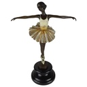 Bronzeskulptur Bronzefigur Antik-Stil  Ballerina Balletttänzerin