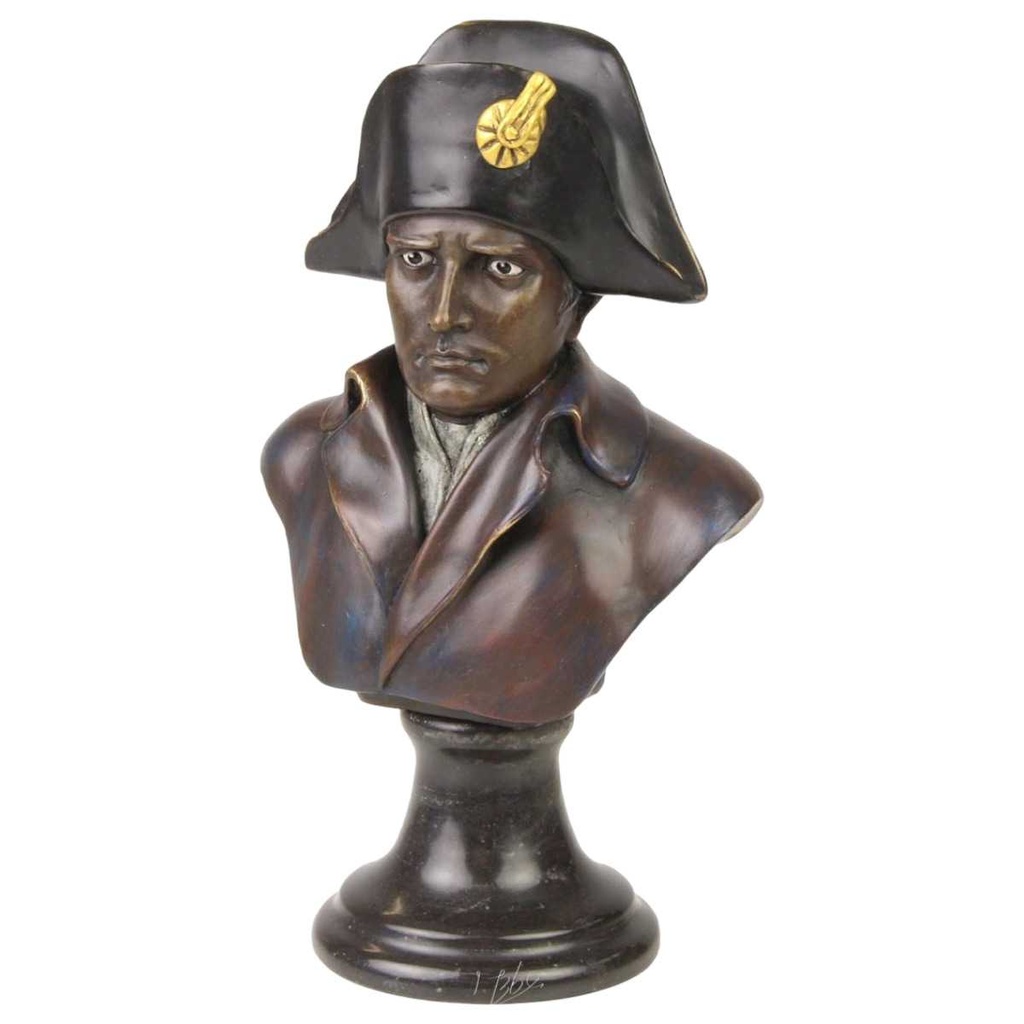 [LA-43260] Bronzeskulptur Bronzefigur Büste Bronze Napoleon