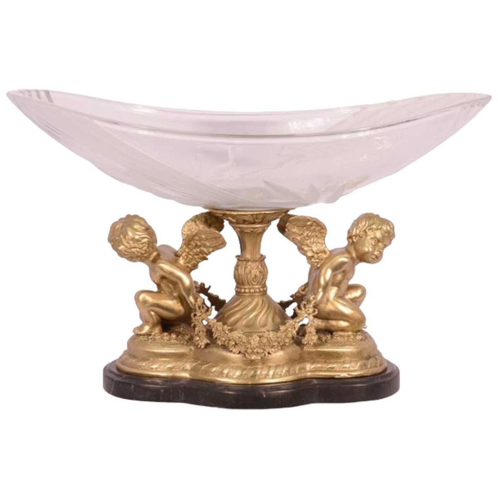 [LA-43421] Schale Bronze mit Glas