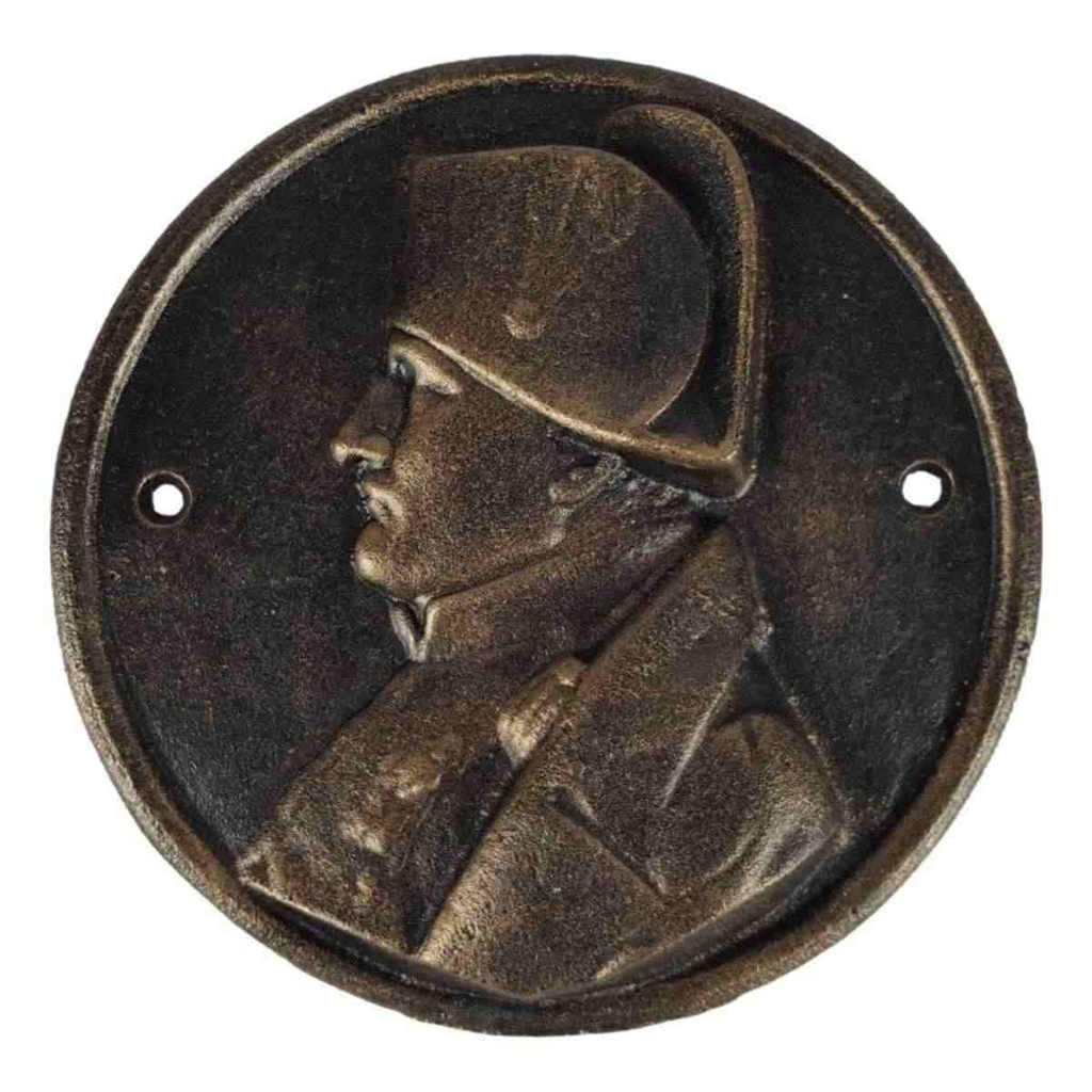 [LA-43525] Wandschild Wandplakette Gusseisen Napoleon