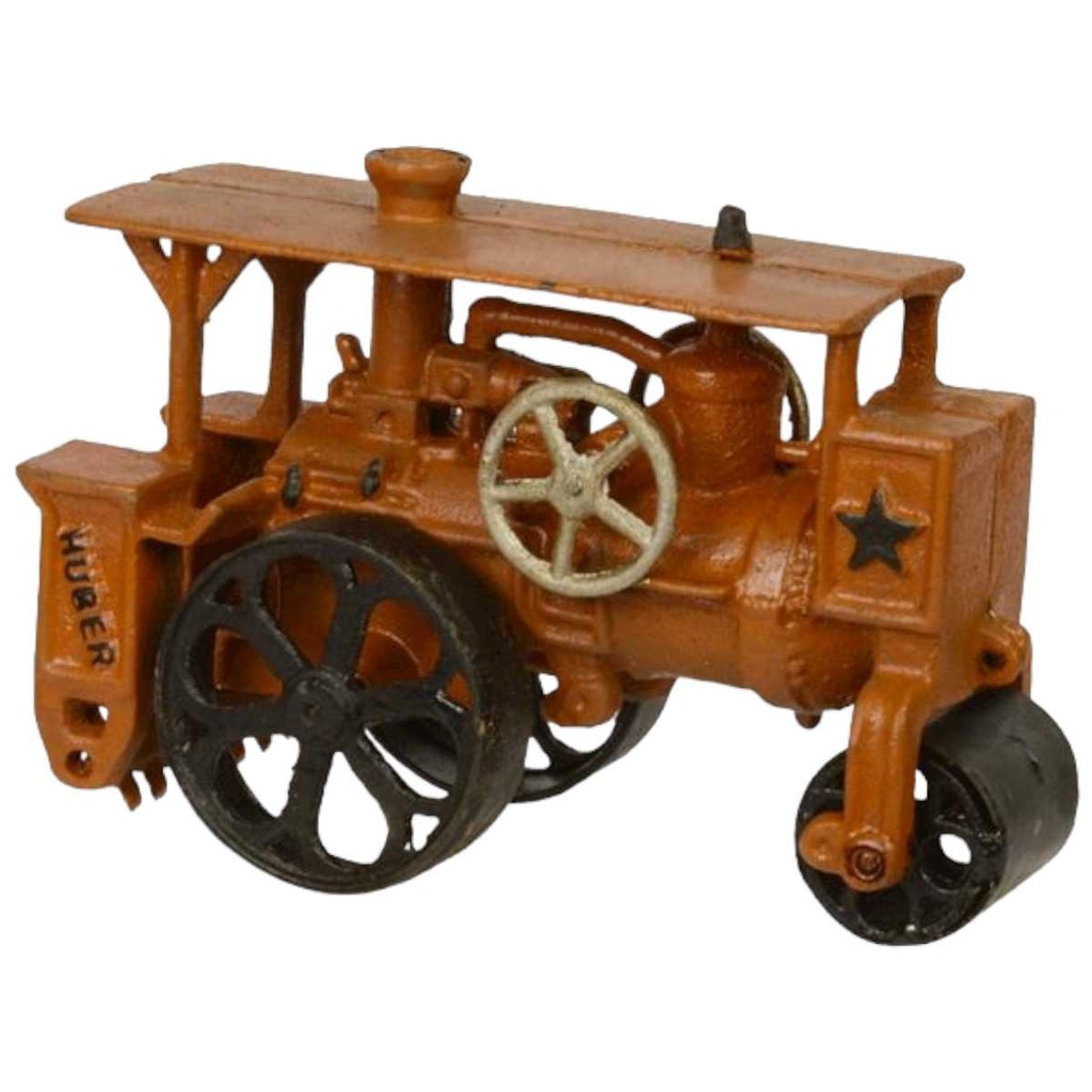 [LA-43584] Miniatur Skulptur Figur Figürchen mini Gusseisen Strassenwalze