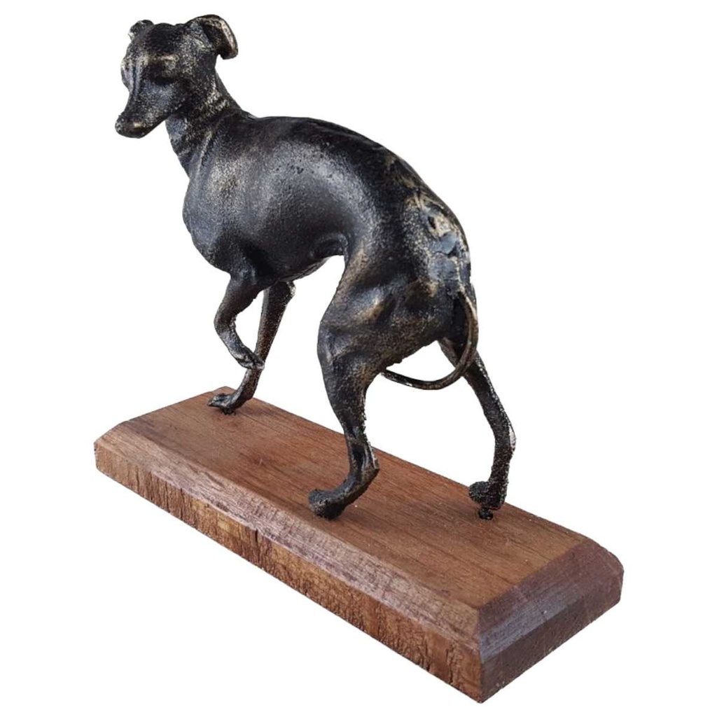 [LA-43724] Skulptur Figur Gusseisen Windhund
