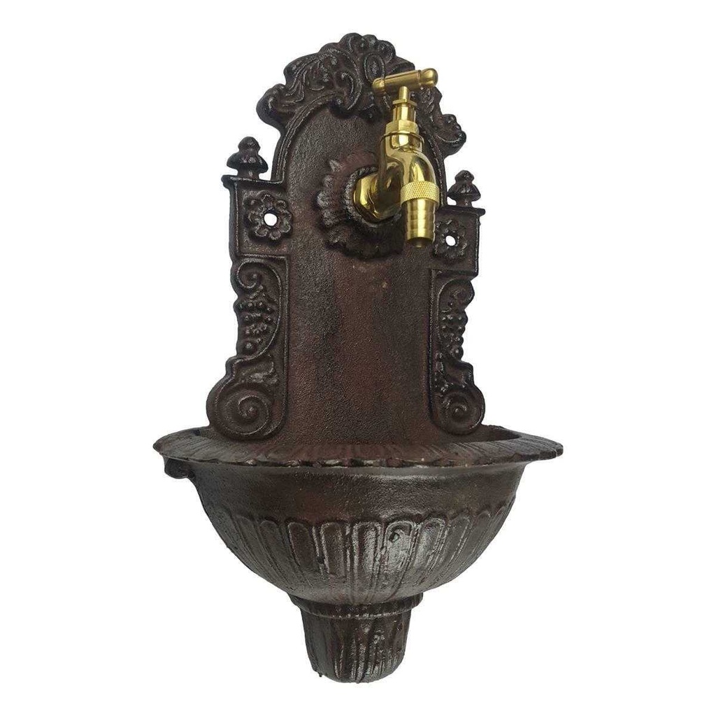 [LA-43734] Wandbrunnen mini klein Gusseisen Garten