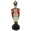 Figur Skulptur Gusseisen Wachsoldat Königliche Wache bunt H 39,6 cm